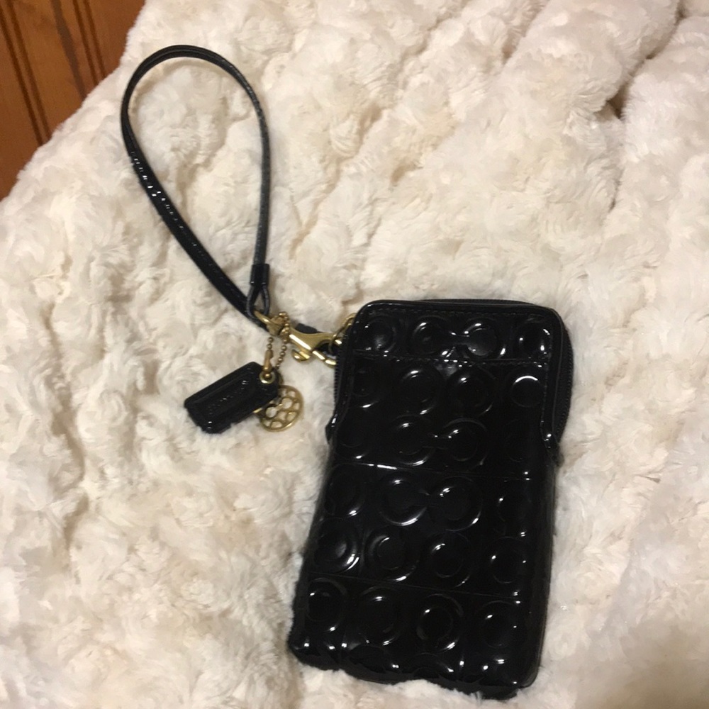 Black coach wristlet !